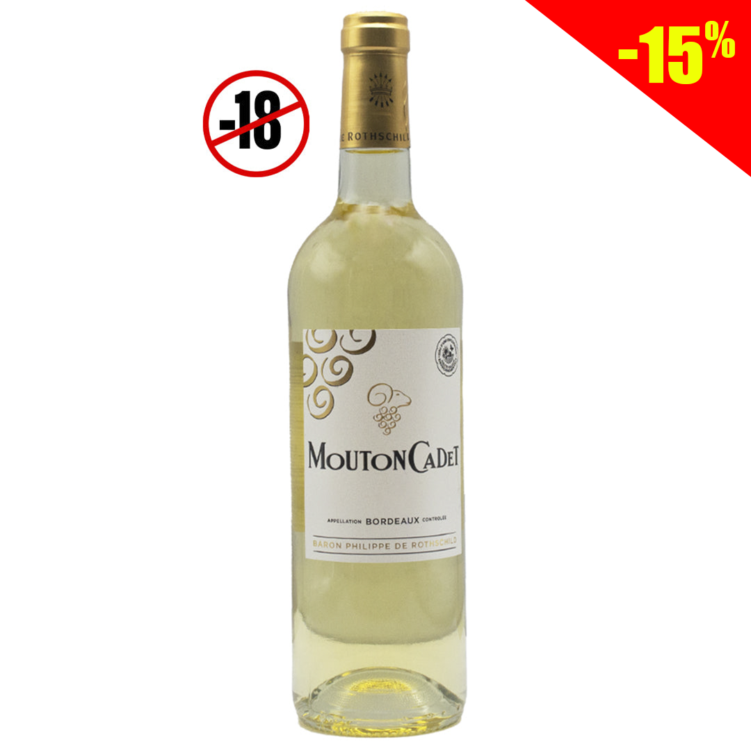 Mouton Cadet Bordeaux white wine Baron Philippe 12% 750ml