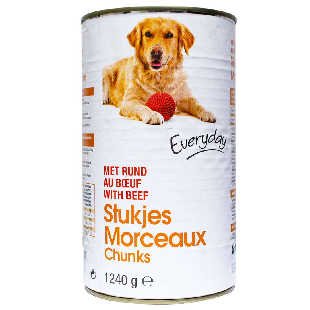 Everyday dog kibble with beef 1240g