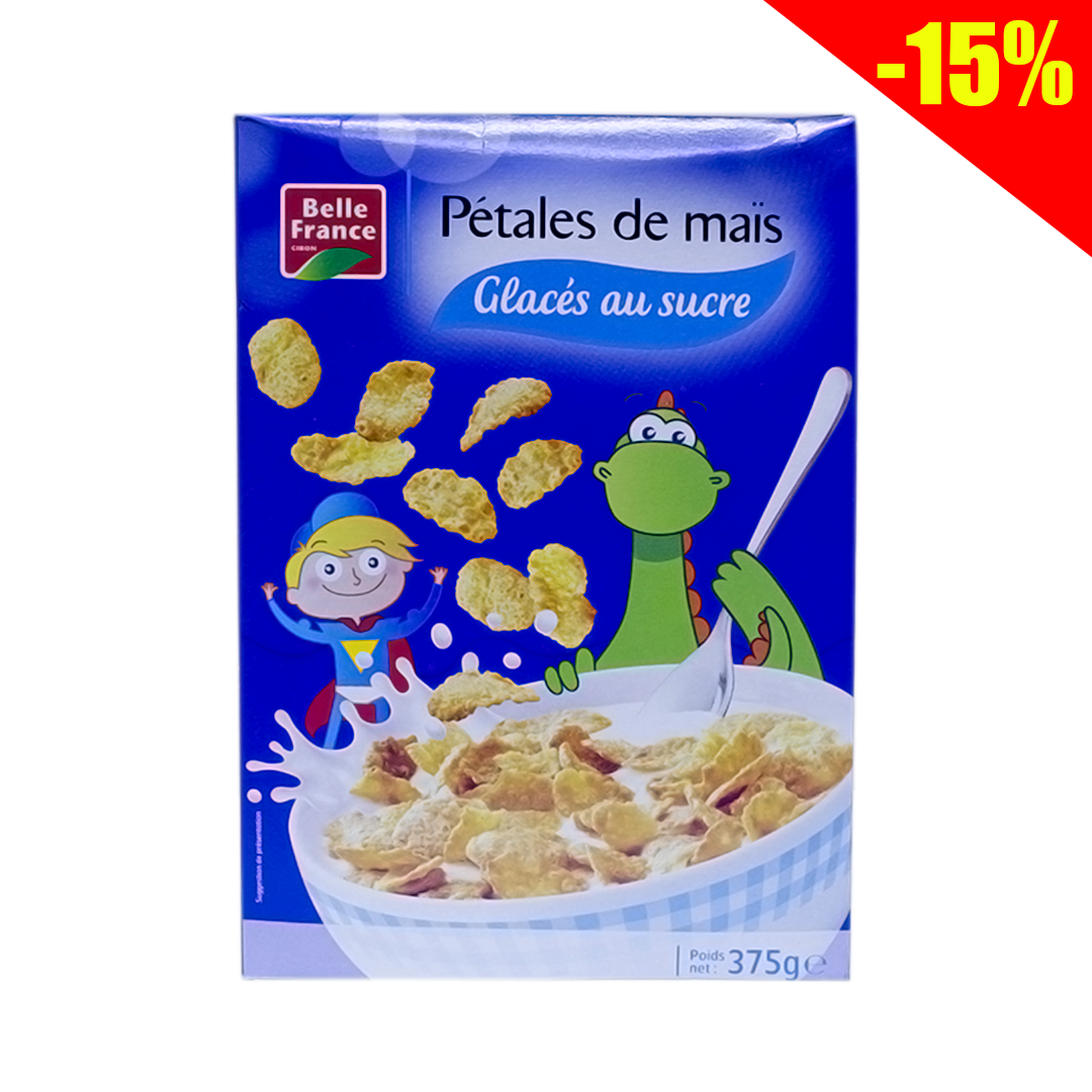 Belle France Corn Flakes Sugar-Coated Maize Petals 375g