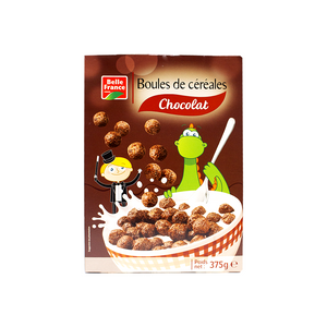 Corn flakes belle france boules de cereales gout chocolat 375gm