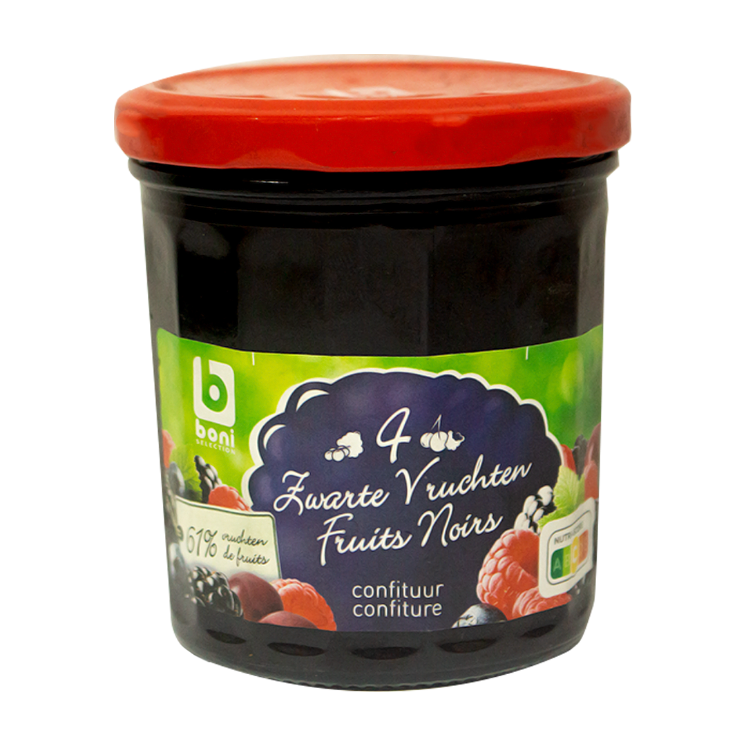Boni jam four black fruits 370g