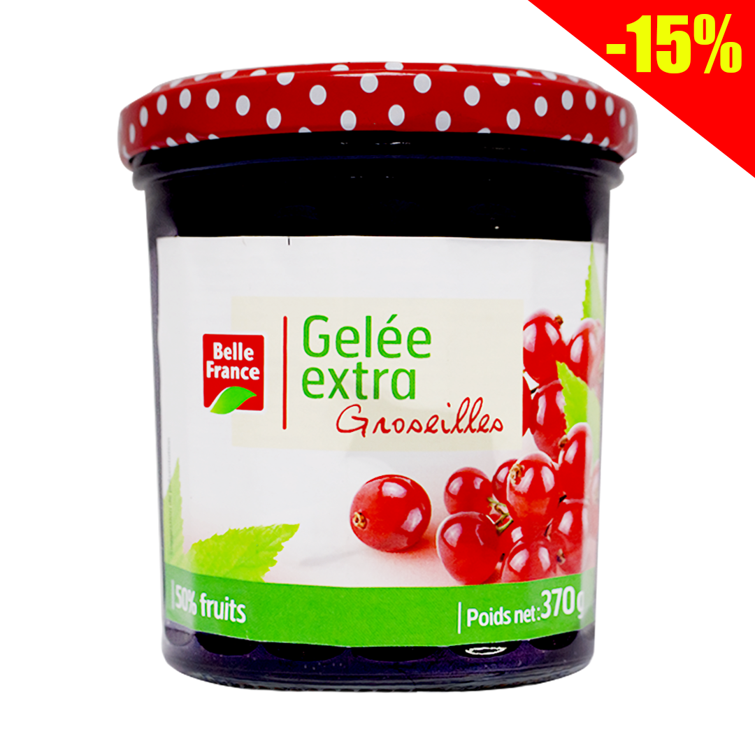 Belle France extra jelly redcurrant jam 370g