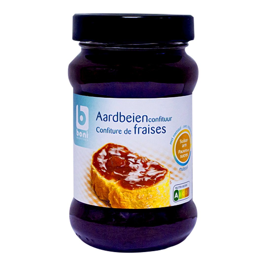 Boni selection light strawberry jam 330g/410g