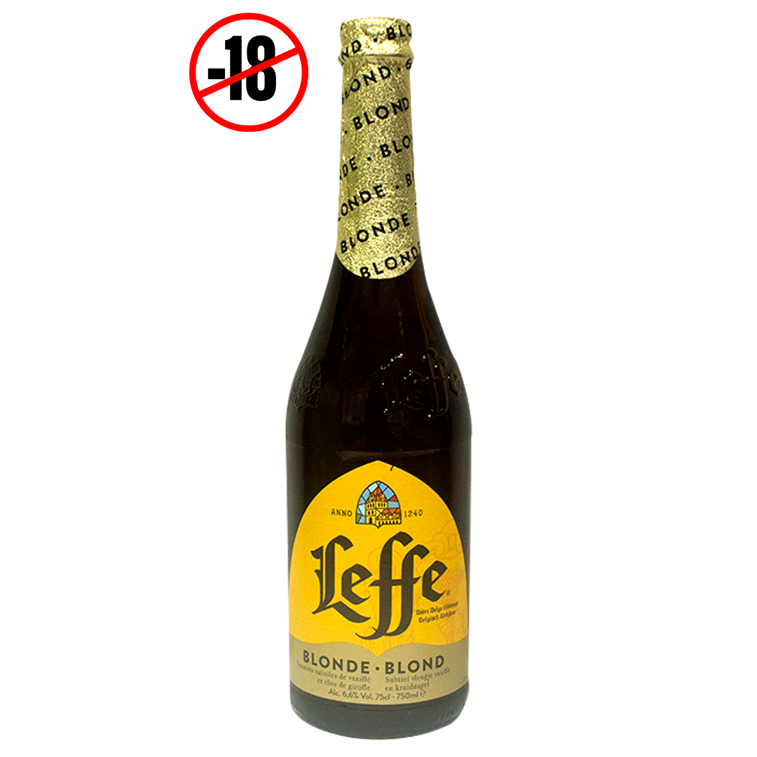 Leffe blonde beer 6.6% 750ml