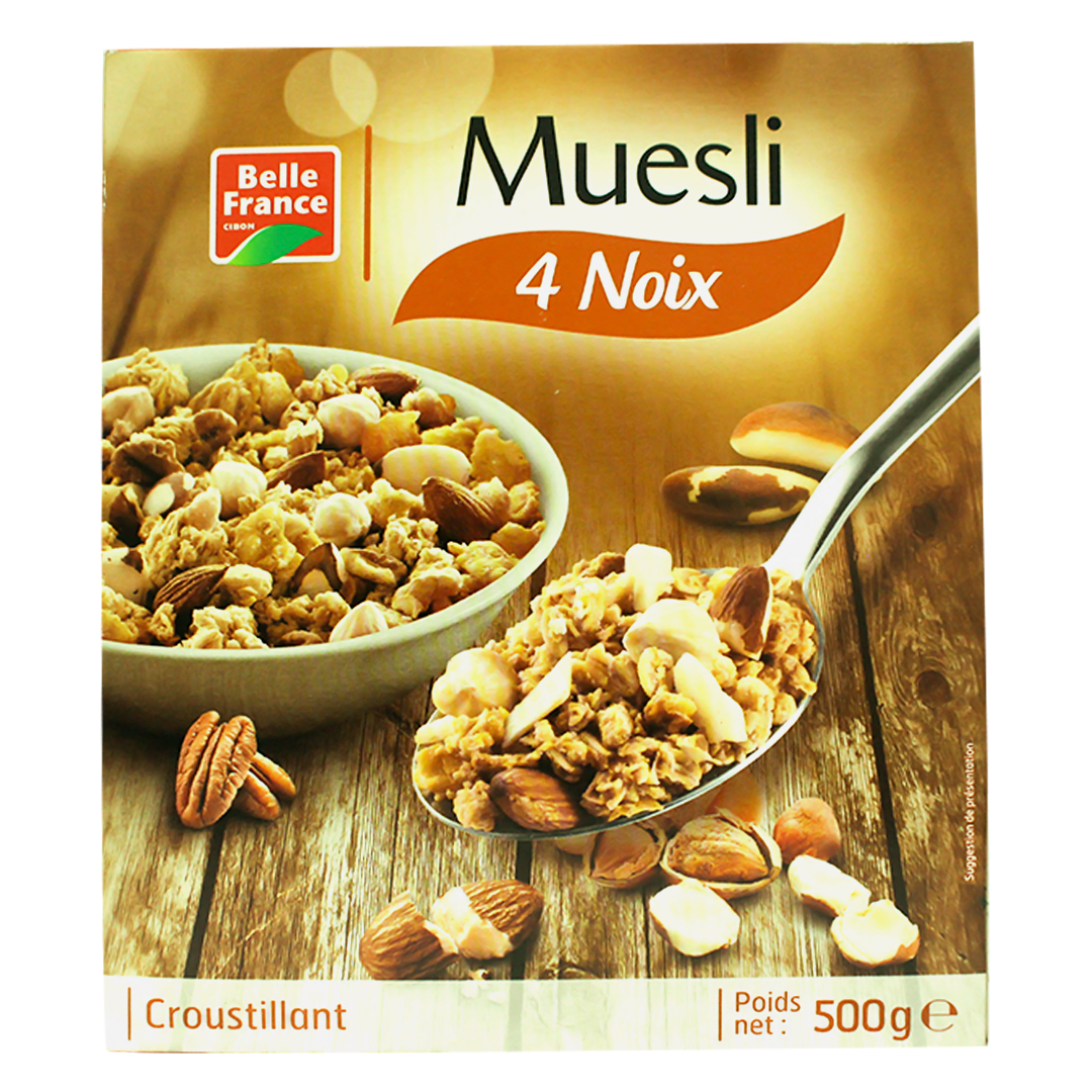 Belle France crunchy muesli 4 nuts 500g
