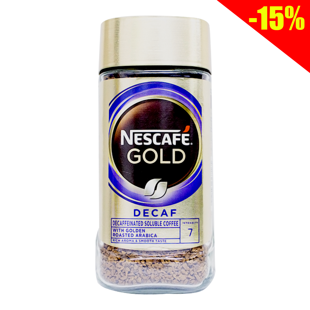 Nescafe gold decaf coffee rich & smooth 200g