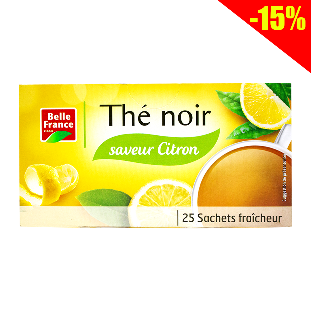Belle France Black Tea Lemon 25 Bags 50g