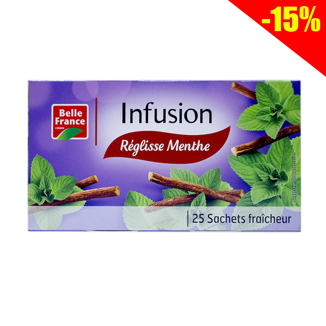 Belle France Licorice Mint Infusion Tea 25pcs 40g