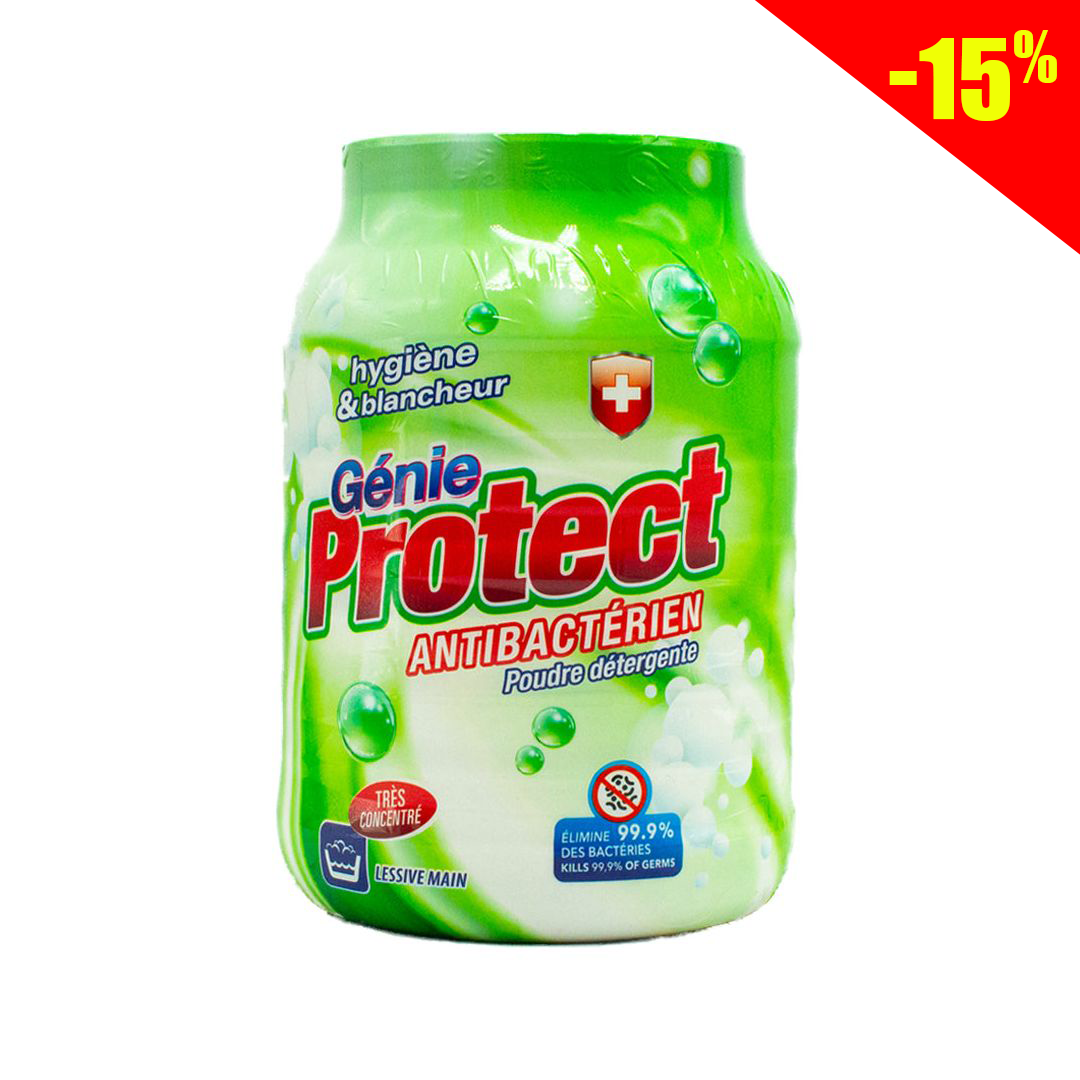 Genie Protect powdered detergent antibacterial hygiene &amp; brightening 1.2kg
