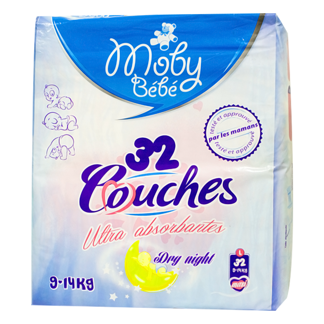 Moby Pampers Baby Maxi 9-14kg 32 pieces