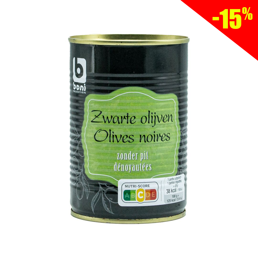 Boni pitted black olives 400g