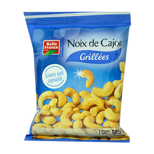 Belle France roasted cashew nuts unsalted 125g