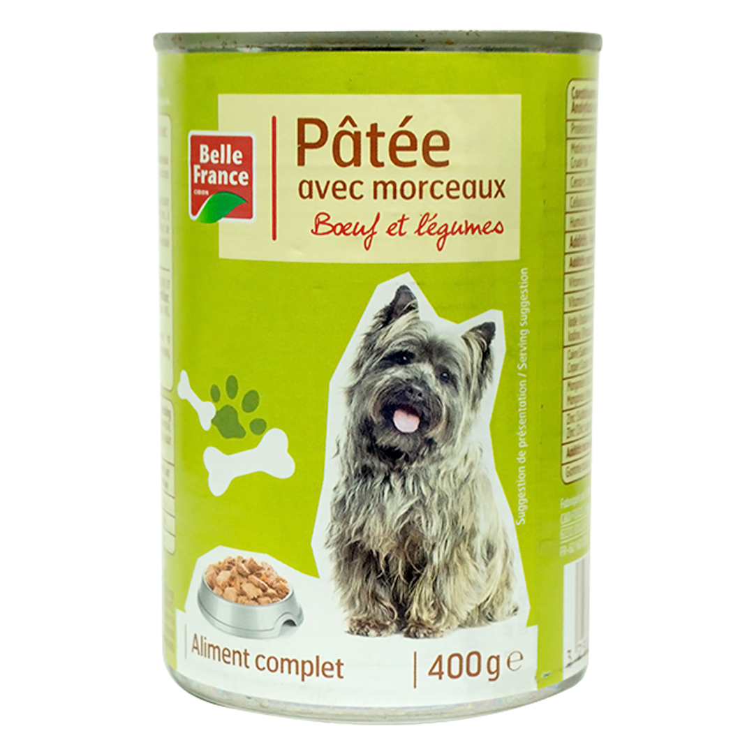 Belle France dog pate with vegetables 400g