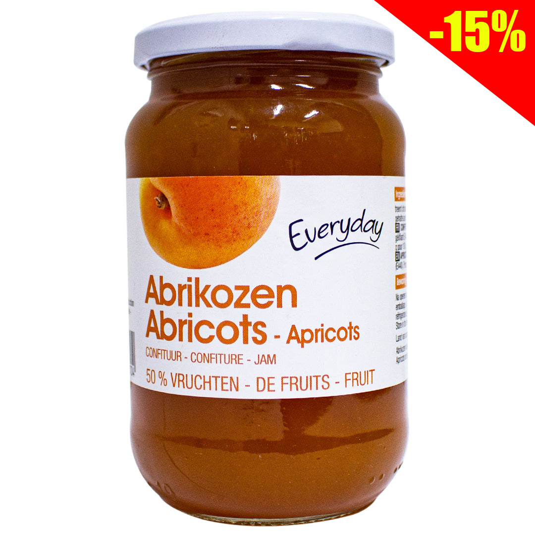 Everyday apricot jam 50% fruit 450g