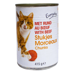 Everyday beef cat food 415g