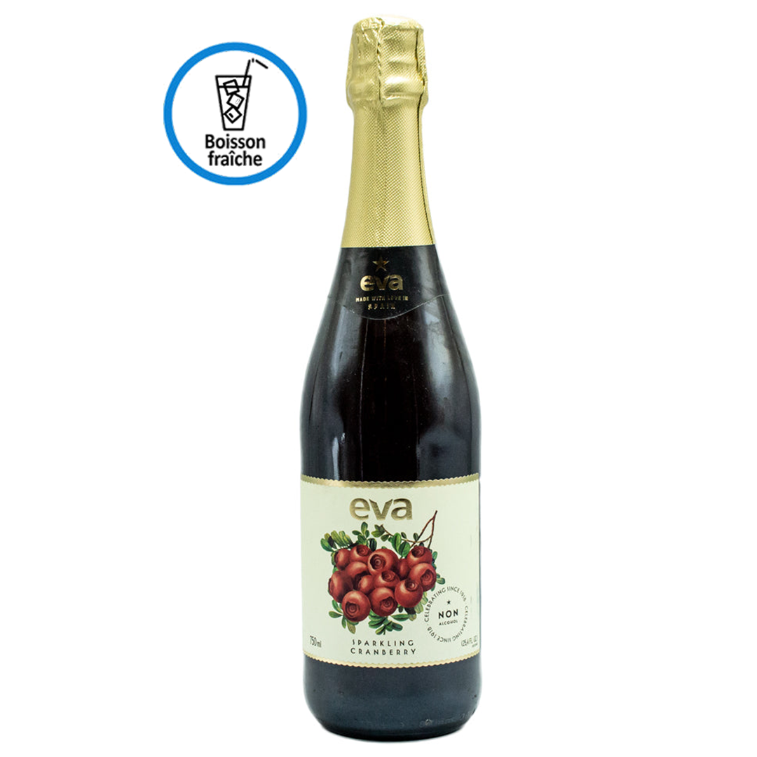 Eva non-alcoholic sparkling cranberry wine 750ml