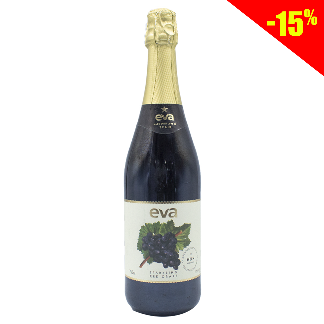 Eva non-alcoholic sparkling red grape wine 750ml