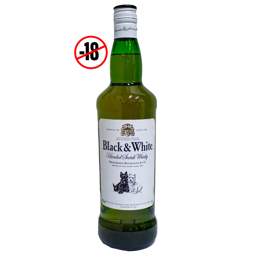 Black &amp; White blended Scotch whiskey 750ml
