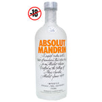 Absolut Mandrin imported vodka 40% 750ml
