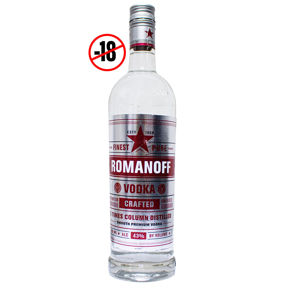 Romanov vodka distilled 5 times in a column 750ml
