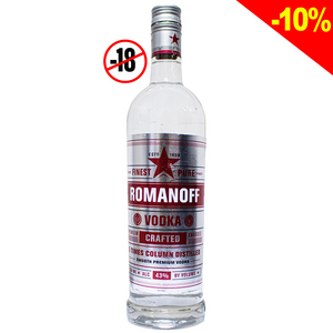 Romanov vodka distilled 5 times in a column 750ml