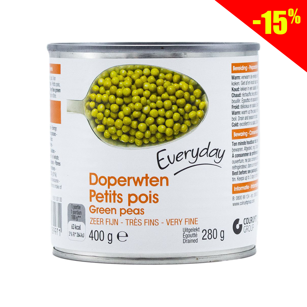 Everyday very fine peas 400g