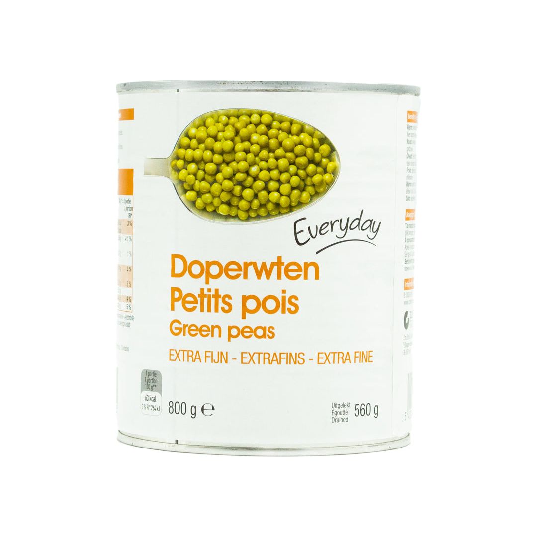 Everyday peas extra fine 800g