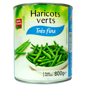 Belle France extra fine green beans 800g
