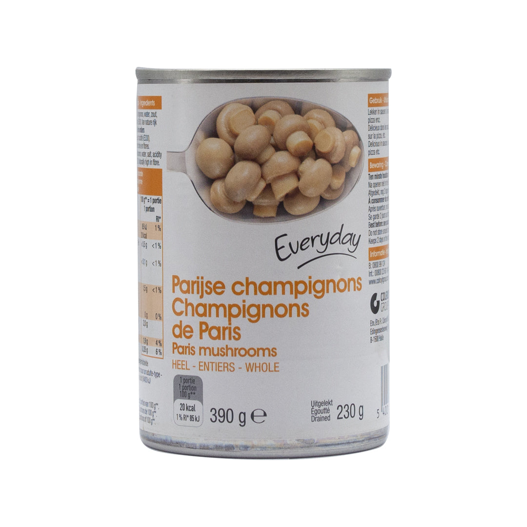 Everyday whole mushrooms 390g