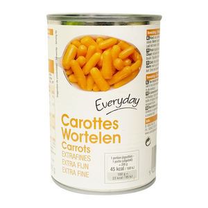 Everyday frozen extra-fine carrots 400g
