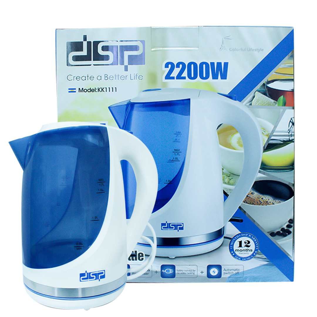 Dsp plastic kettle KK1111 1.7l
