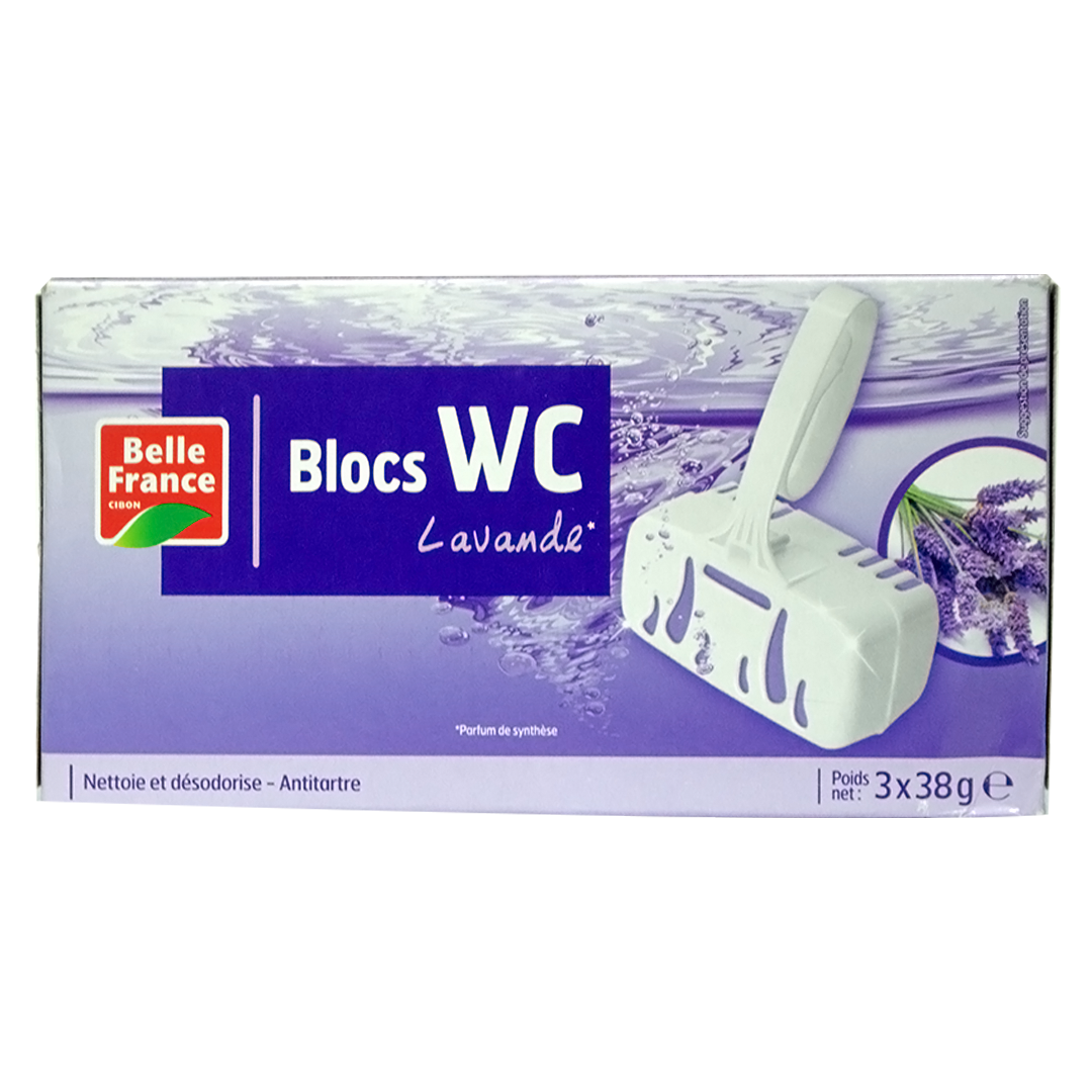 Belle France lavender toilet block 3pcs