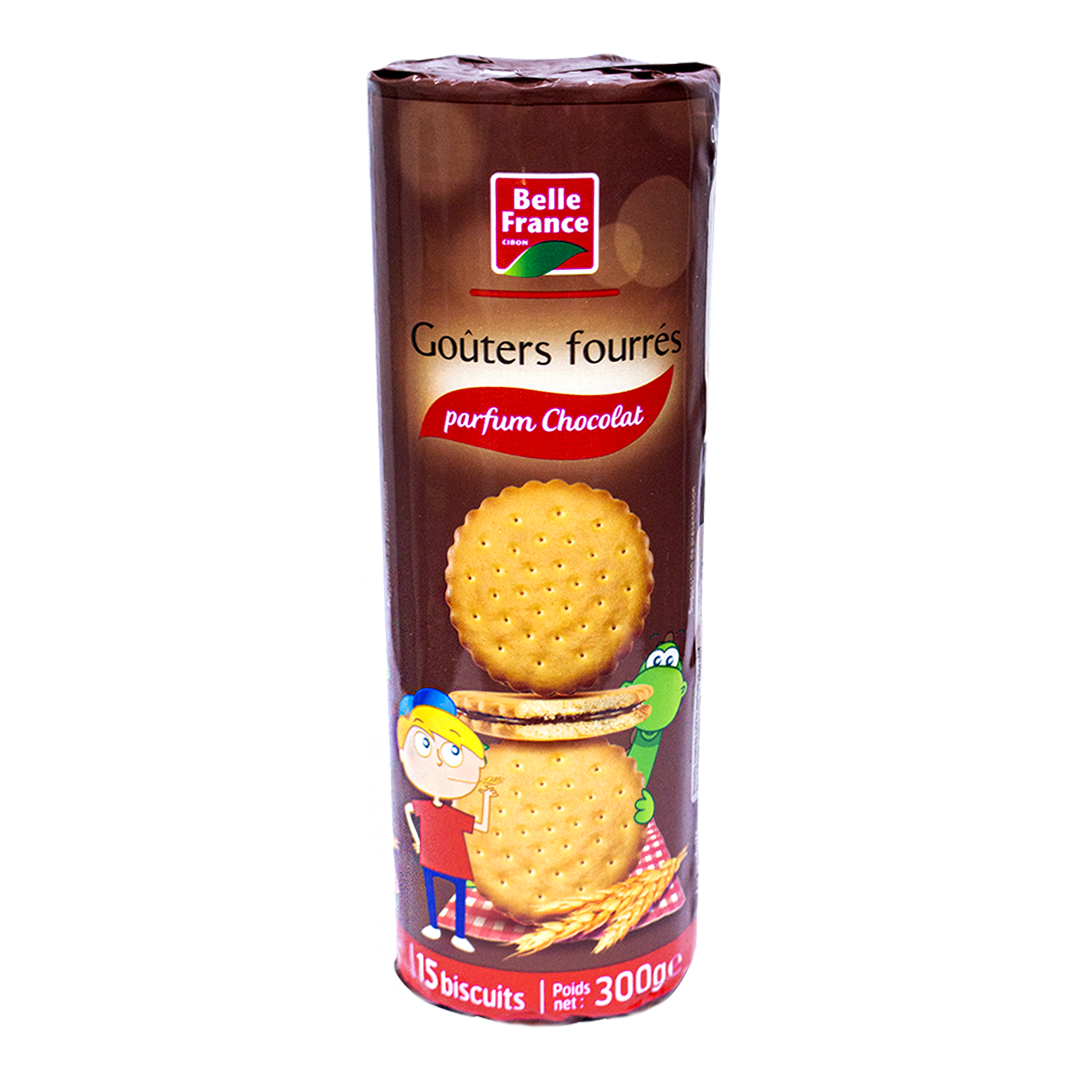 Belle France Biscuit Snacks Filled with Chocolate Flavor 300g