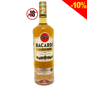 Bacardi carta oro superior golden rum 40% 1l