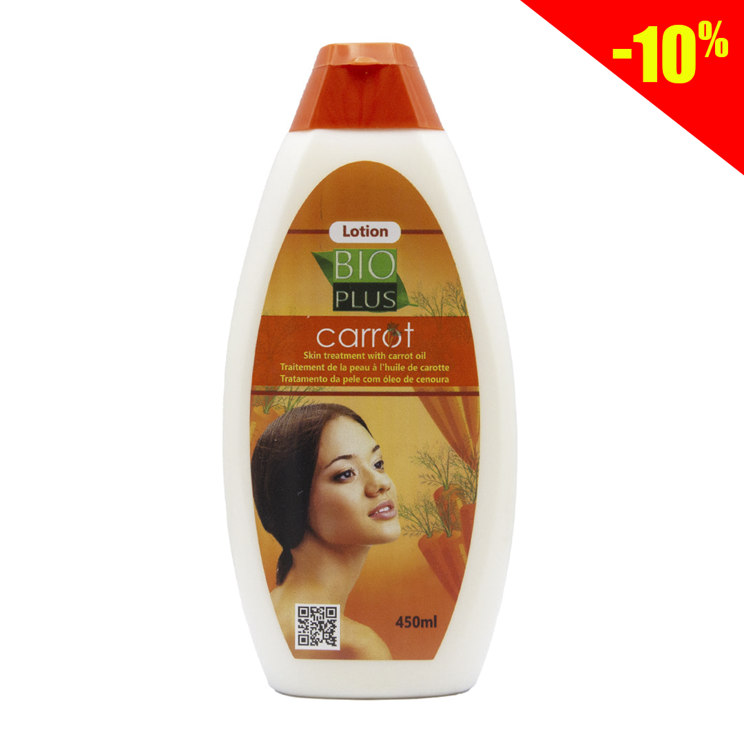 Bio plus skin care lotion with carrot oil 450ml