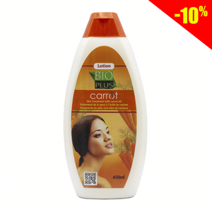 Bio plus skin care lotion with carrot oil 450ml