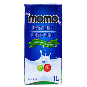 Momo semi-skimmed milk UHT 1l
