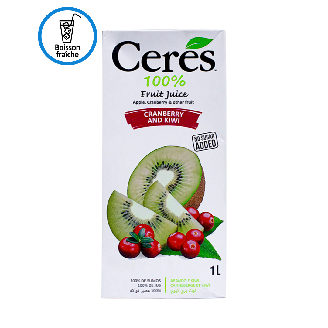 Ceres Cranberry & Kiwi 100% Juice 1L