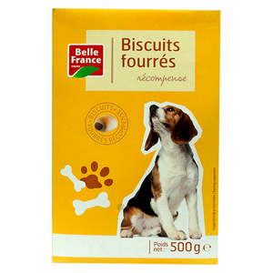 Belle France stuffed dog biscuits 500g