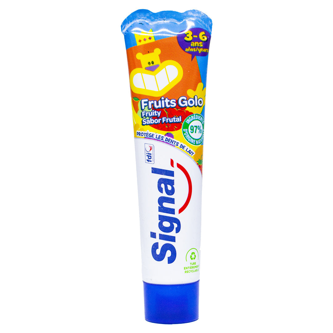 Signal toothpaste fruits golo 75ml protects milk teeth 50ml
