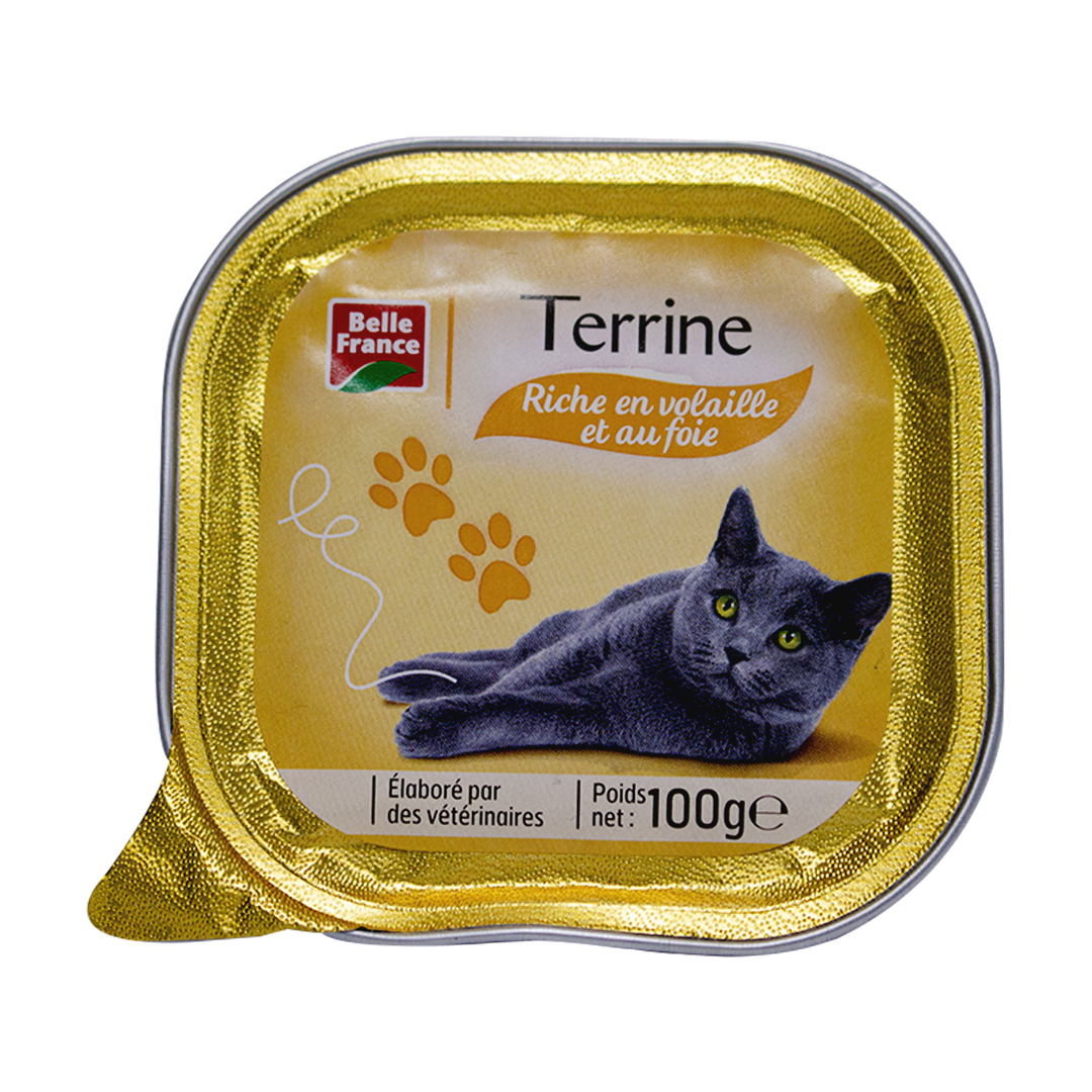 Belle France Cat Food Poultry-Rich Chunks 100g