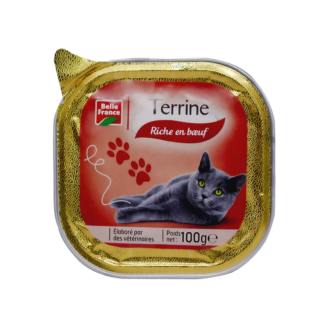 Belle France Cat Food Beef-Rich Chunks 100g