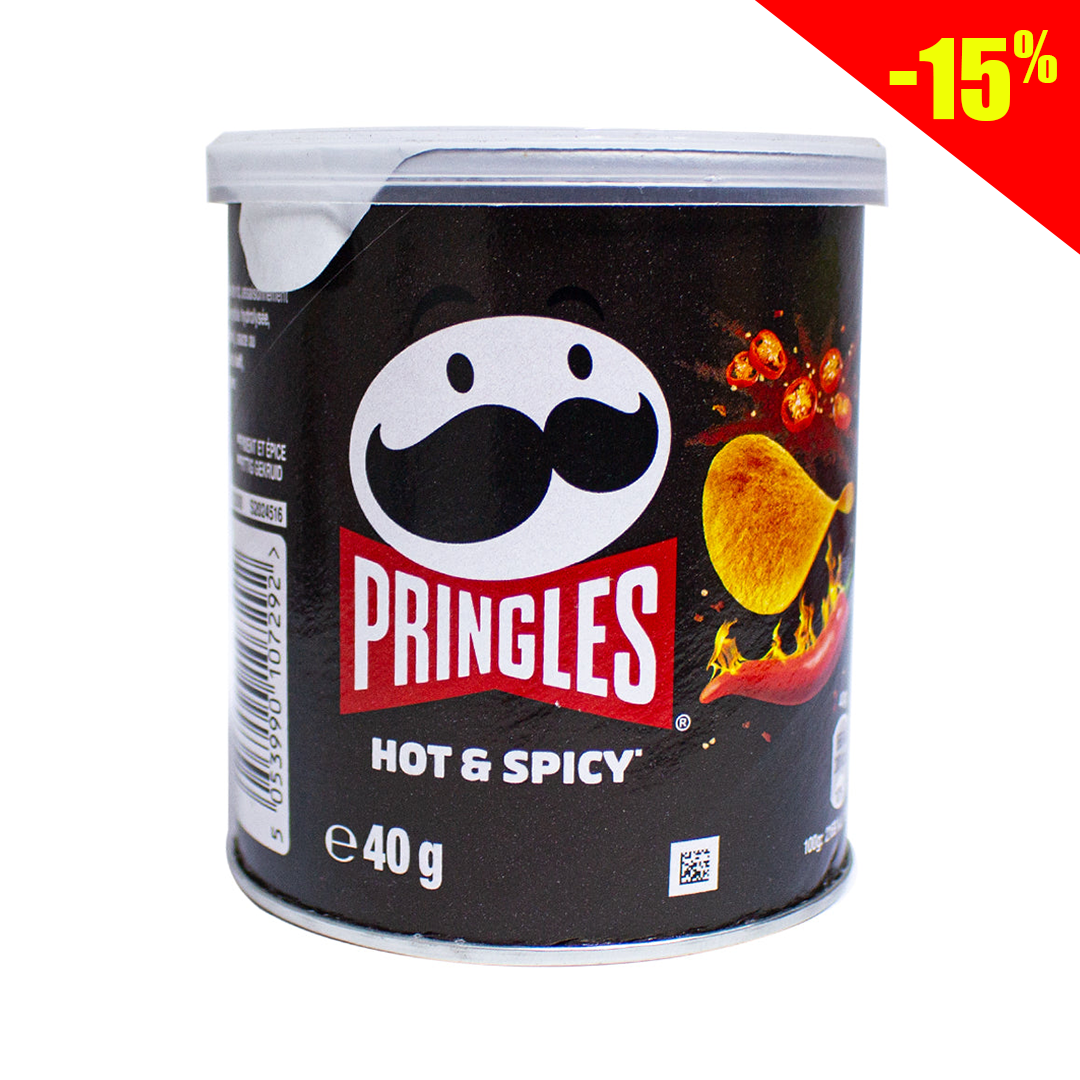 Pringles hot and spicy chips 40g