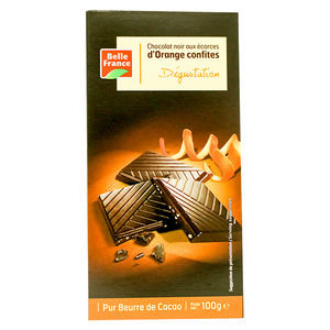 Belle France orange chocolate tasting bar 100g