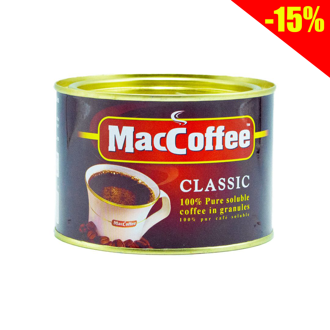 Maccoffee classic 100% pure soluble coffee 100g