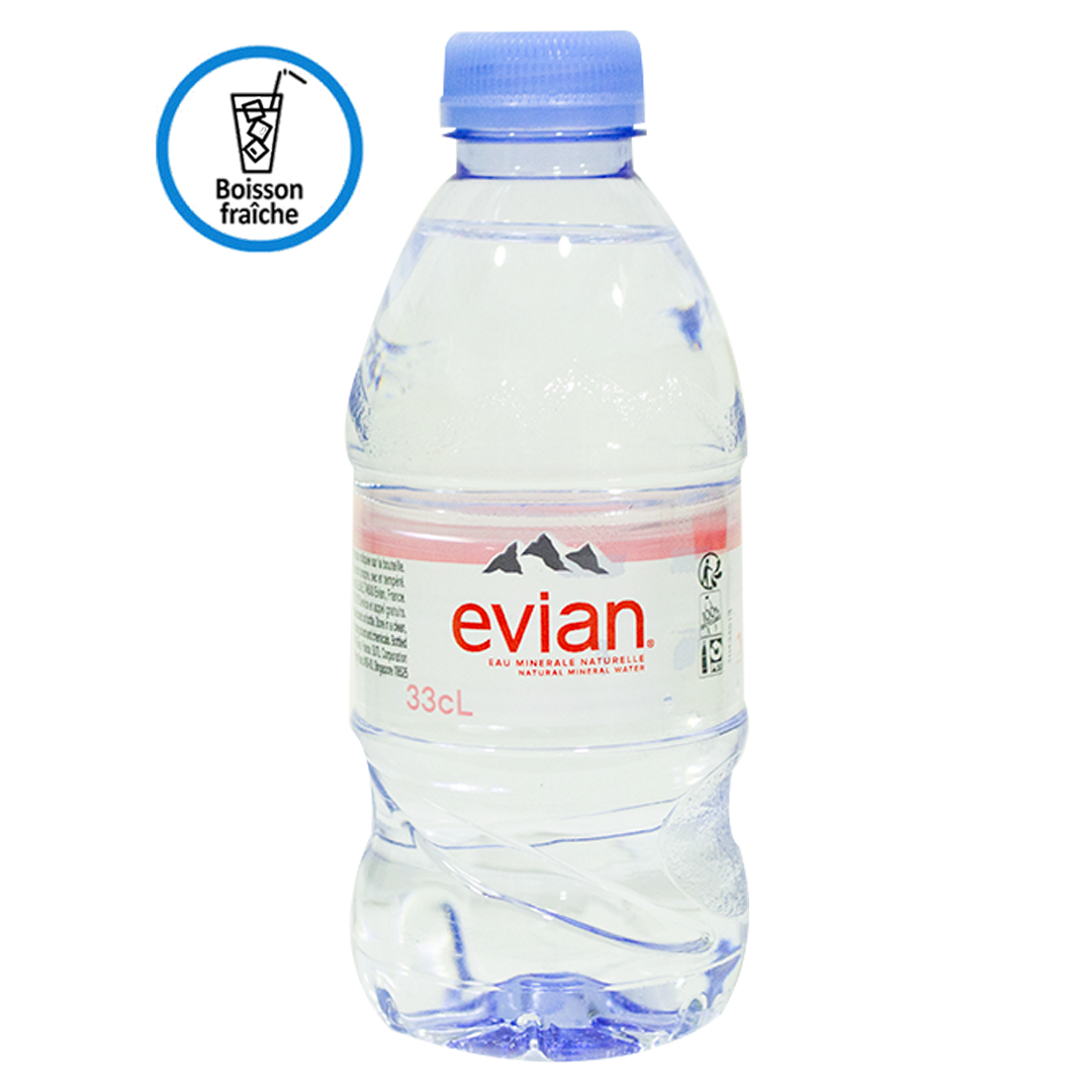Evian natural mineral water 330ml