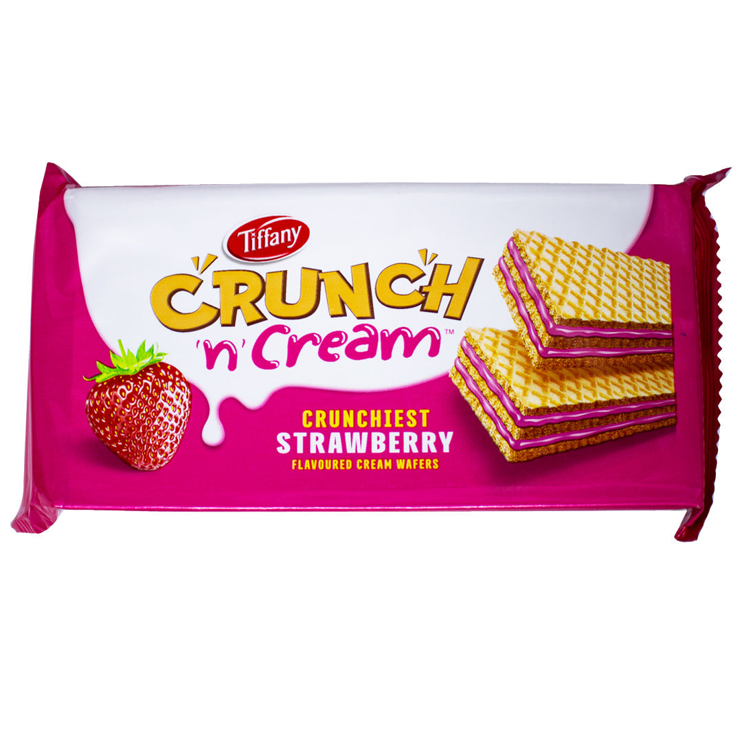 Tiffany crunchy strawberry cream biscuits 65g