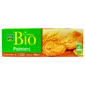 Belle France organic palmier biscuits 100g