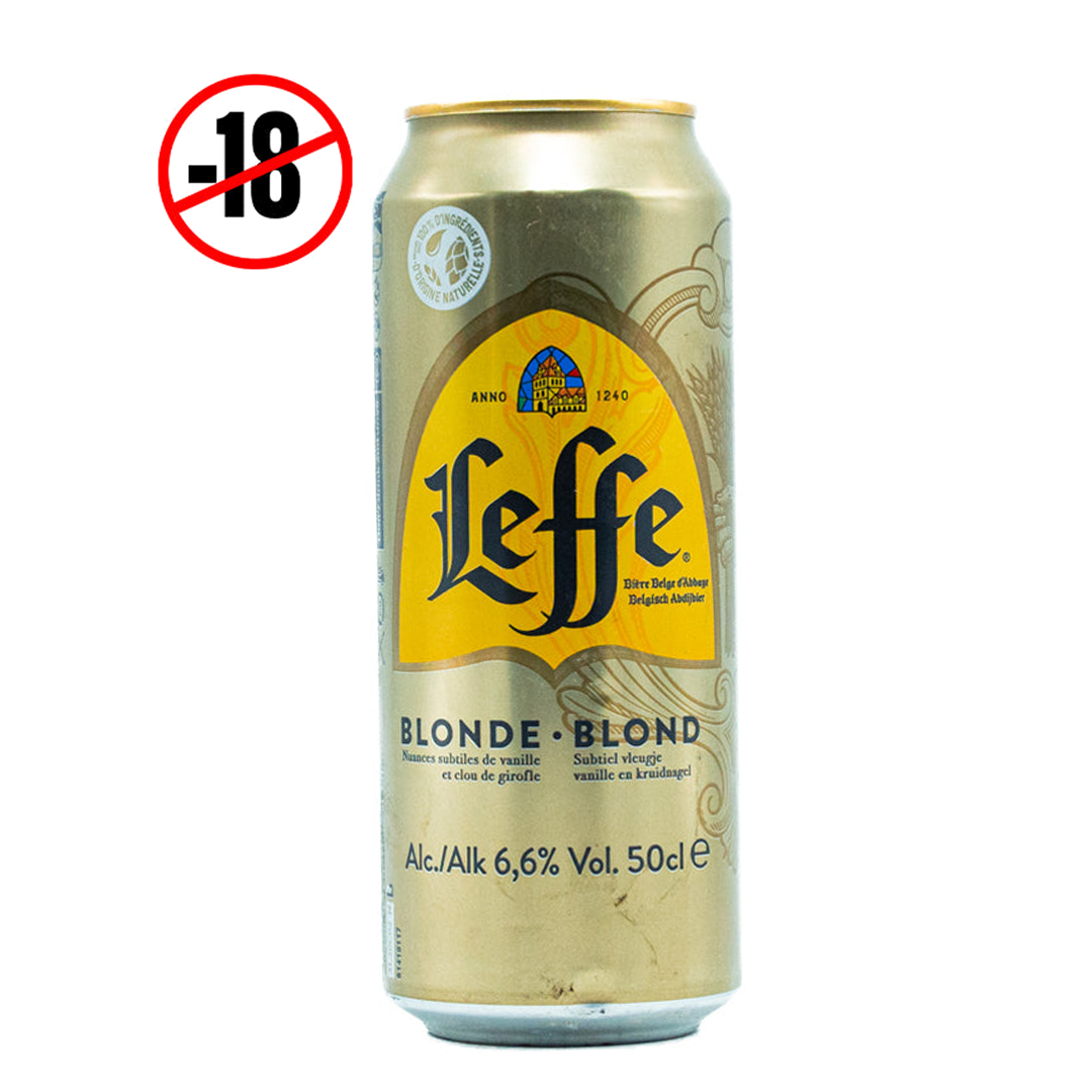 Leffe blonde beer from Belgium 6.6% 500ml
