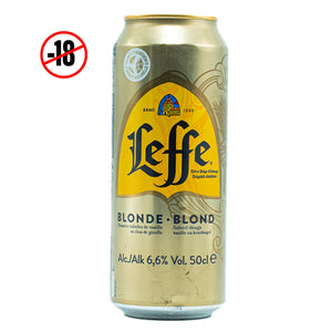 Leffe blonde beer from Belgium 6.6% 500ml